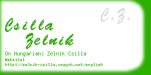csilla zelnik business card